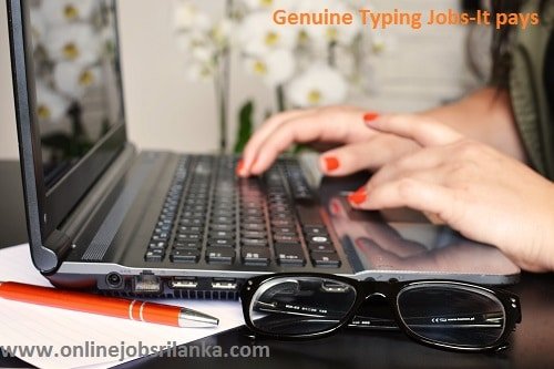 Genuine Typing Jobs-It pays